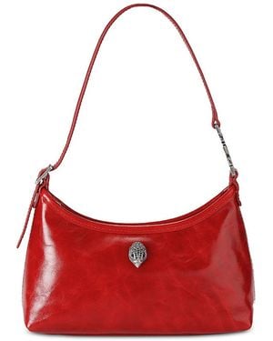 Kurt Geiger Mini Sling Leather Shoulder Bag - Red