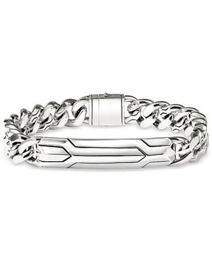 John Hardy Sterling Icon 50 Curb Bracelet - White