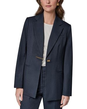 Donna Karan Long Blazer - Blue