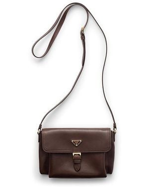 Prada Nappa Leather Smartphone Holder - White