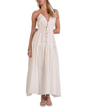 Elan Spaghetti Strap Maxi Dress - White