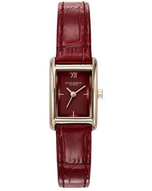 Olivia Burton Mini Grove Watch, 16Mm - Red