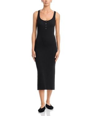 ATM Modal Rib Tank Dress - Black