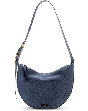 Rag & Bone Mercer Medium Canvas Hobo Bag - Blue