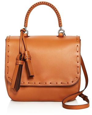 Weekend by Maxmara Braided Large Leather Satchel - Brown