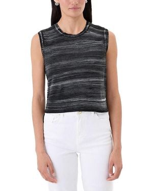 Goldie Lewinter Cabana Stripe Crop Tank - Black