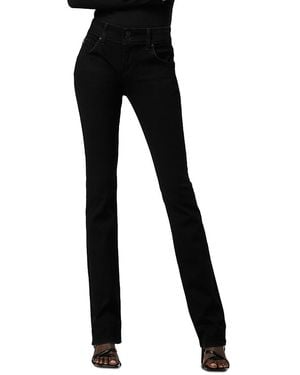 Hudson Jeans Beth Mid Rise Baby Bootcut Jeans - Black