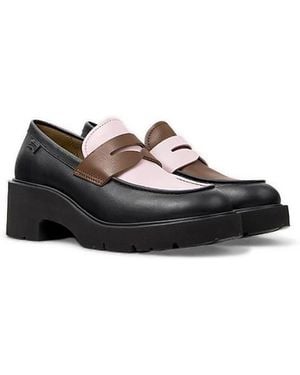 Camper Milah Twins Leather Moccasin - White