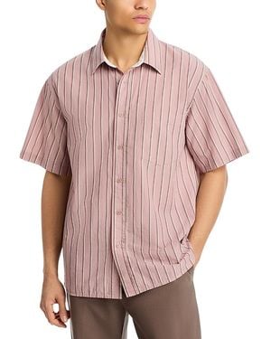 Jonathan Simkhai Deacon Breeze Stripe Shirt - Pink