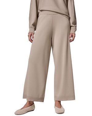 Donna Karan Weekend Donna Karan Milano Stitch Wide Leg Pull On Pants - Natural