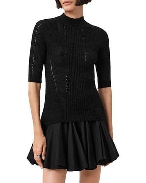 AllSaints Filippa Half Sleeve Sweater - Black