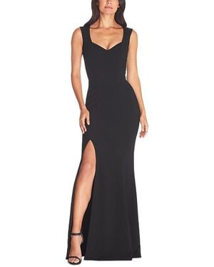 Dress the Population Monroe Sweetheart Side Slit Gown - Black
