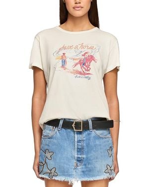 EB DENIM Save A Horse Graphic Tee - White