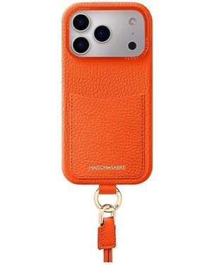 Maison De Sabre Sling Phone Case (Iphone 17 Pro Max) - Orange