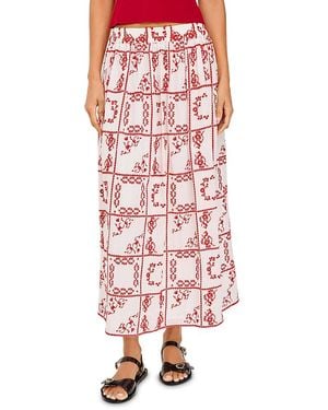 Rails Dax Embroidered Pull On Skirt - Pink