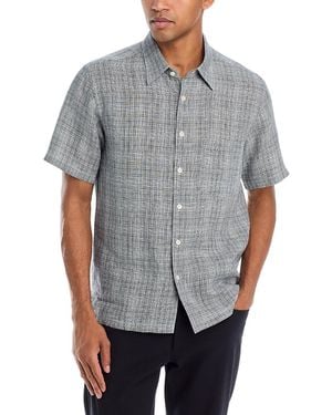 Theory Irving Short Sleeve Shirt - Gray