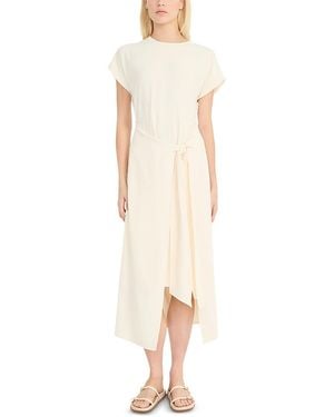 Luxely Faux Wrap Dress - White