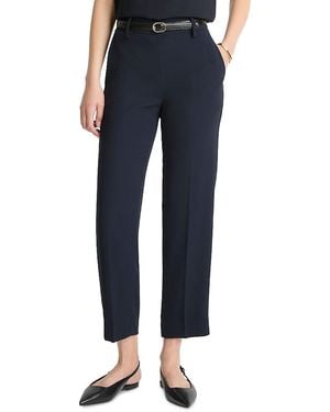 Vince Mid Rise Tapered Trousers - Blue