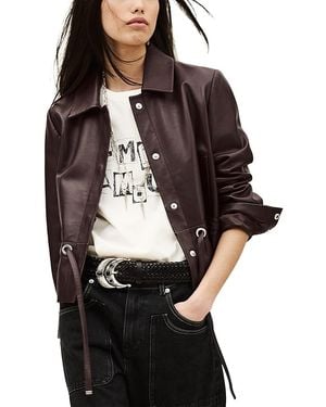 Ba&sh Manita Leather Jacket - Black