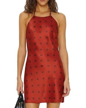 Reformation Jennis Silk Dress - Red
