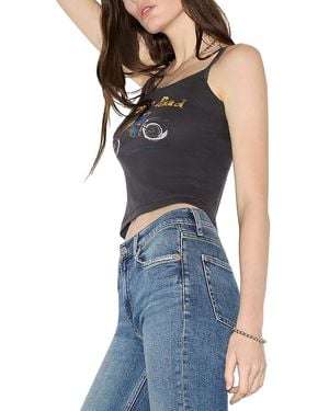 RE/DONE Lace Strap Open Road Tank Top - Blue