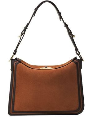 Lanvin Compagnon Asymmetrical Bag - Brown