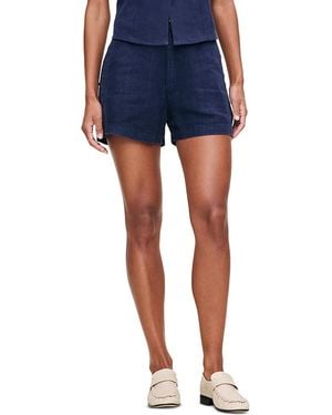 DL1961 Taylor Linen High Rise Shorts - Blue
