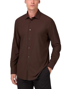 BOGGI Slim Fit Stretch Nylon Shirt - Brown