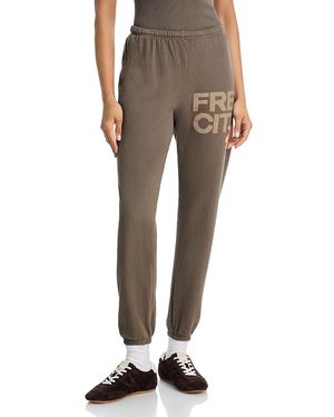 Freecity Free City Cotton Logo Sweatpants - Natural