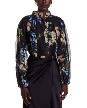 Nancy Yang Seamed Blouse - Black