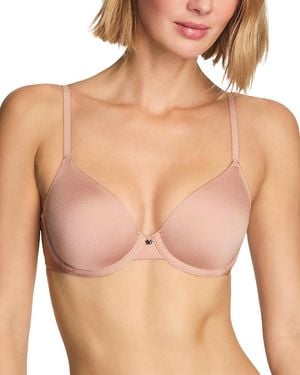 Wacoal Baseline Wired Contour Nylon Stretch Blend T-Shirt Bra - Natural