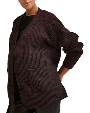 Hatch Collection The Maternity Cashmere Marlow Cardigan - Black