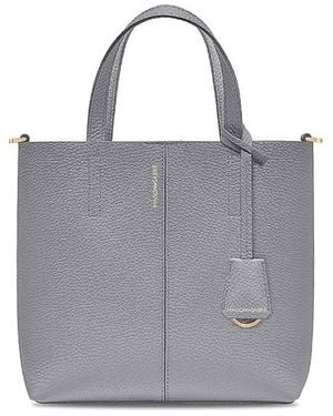 Maison De Sabre Small Leather Soft Tote - Gray