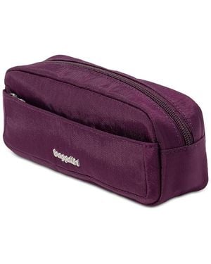 Baggallini The Jet Set Edit Long Pocket Cosmetic Pouch - Purple