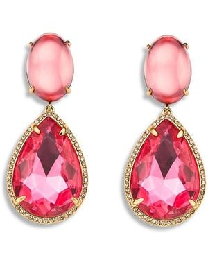 Kurt Geiger Candy Gemstone Drop Earrings - Pink