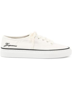 Jacquemus The Fefe Canvas Skate Sneakers - White