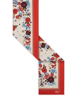 Gerard Darel Siena Silk Square Scarf - Red