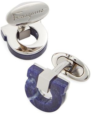 Ferragamo Gancio Lapis Cufflinks - Blue