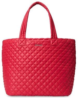 MZ Wallace Large Metro Tote Deluxe - Red