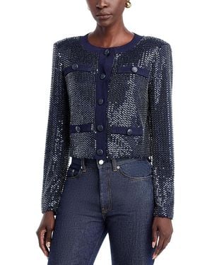 Ramy Brook Anna Sequined Jacket - Blue