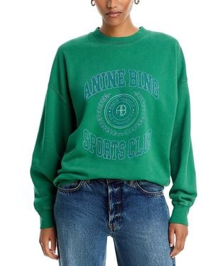 Anine Bing Miles Collegiate Sweatshirt - Green