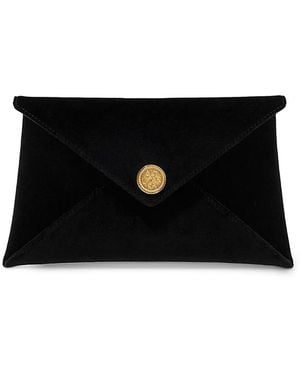 Altuzarra Velvet Envelope Clutch - Black
