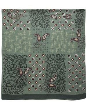 Robert Talbott Hackman Wool & Silk Scarf - Green