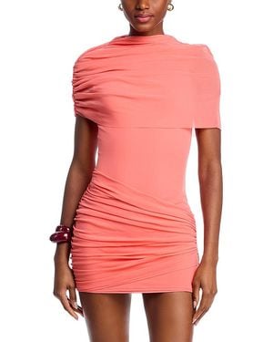 Line & Dot Soller Draped Mini Dress - Pink