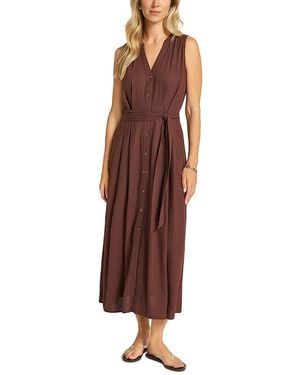 Matty M Nivara Sleeveless Belted Dress - Brown