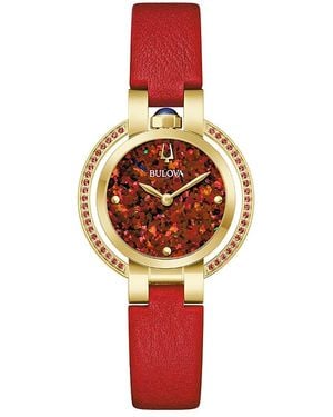 Bulova Classic Rubaiyat Watch, 30.5Mm - Red
