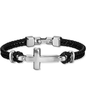 David Yurman Streamline Cross Station Bracelet - Black