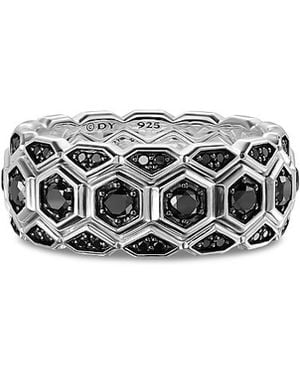 David Yurman Hex Stack Ring - White