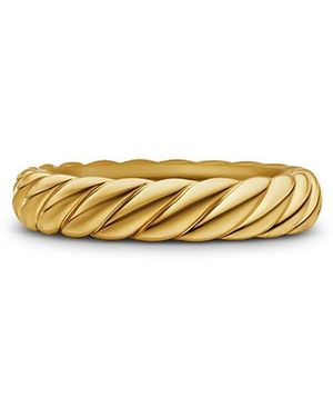 David Yurman Sculpted Cable Band Ring - White