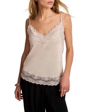 Mint Velvet Lace Detail Camisole Top - Gray